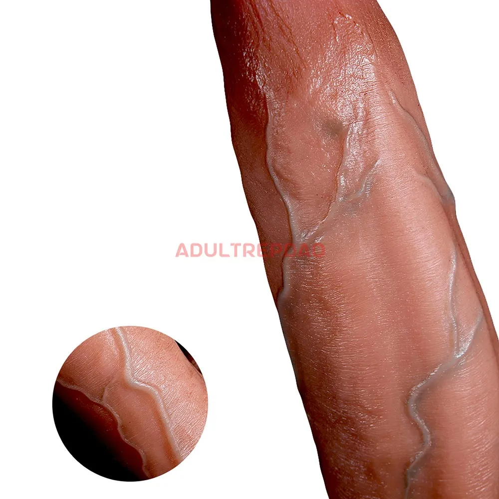 12.6-inch Dual Density Silicone Realistic Skin Texture Big Mac Dildo for Lustti Sex Machines