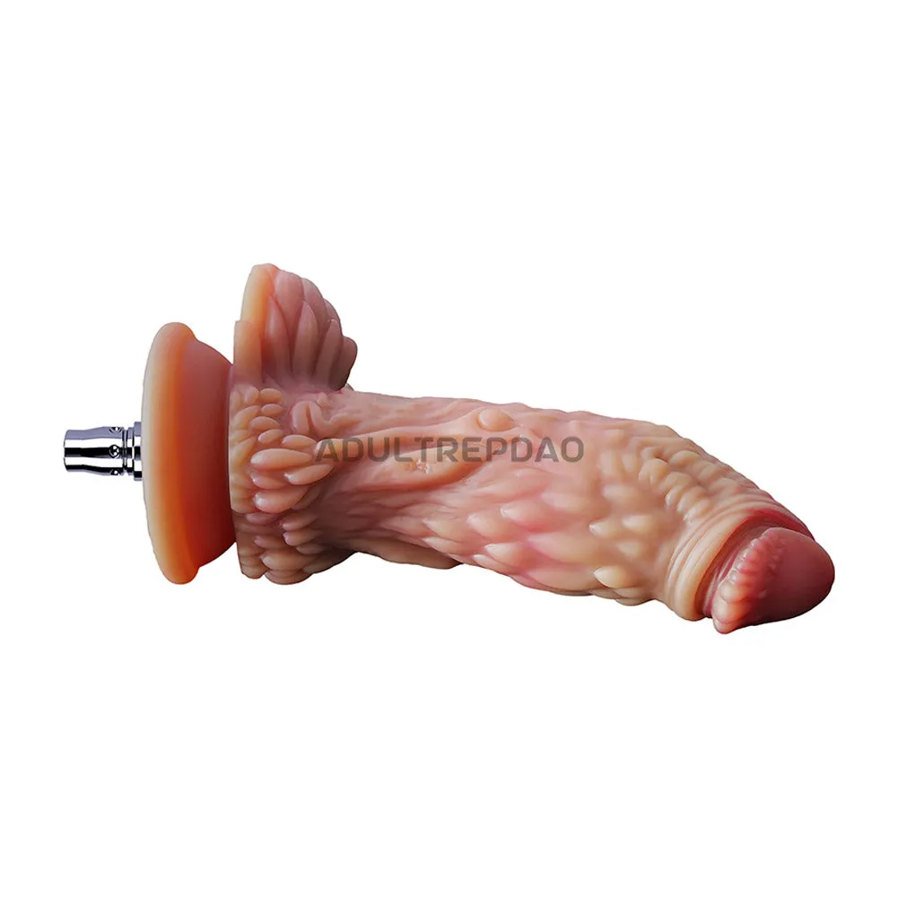 6.69-inch Dual Density Silicone Fantasy Dragon Dildo Attachment for Lustti Sex Machines