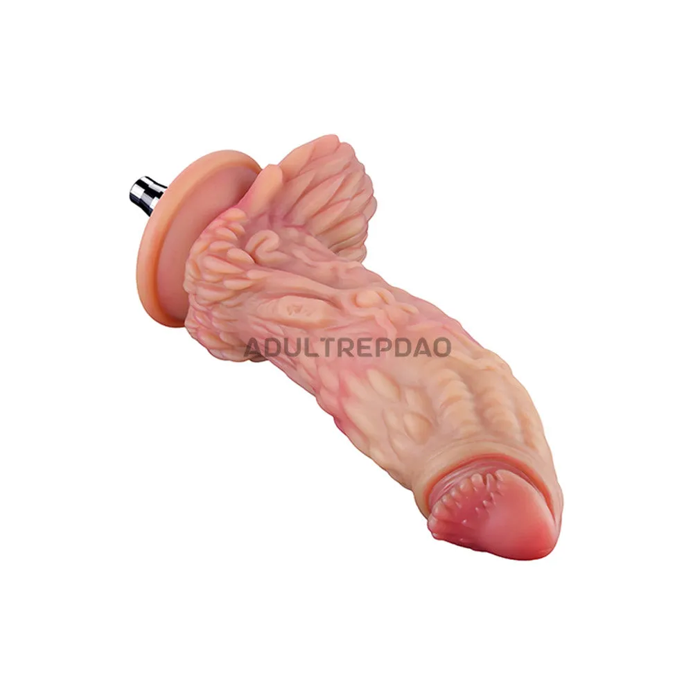 6.69-inch Dual Density Silicone Fantasy Dragon Dildo Attachment for Lustti Sex Machines
