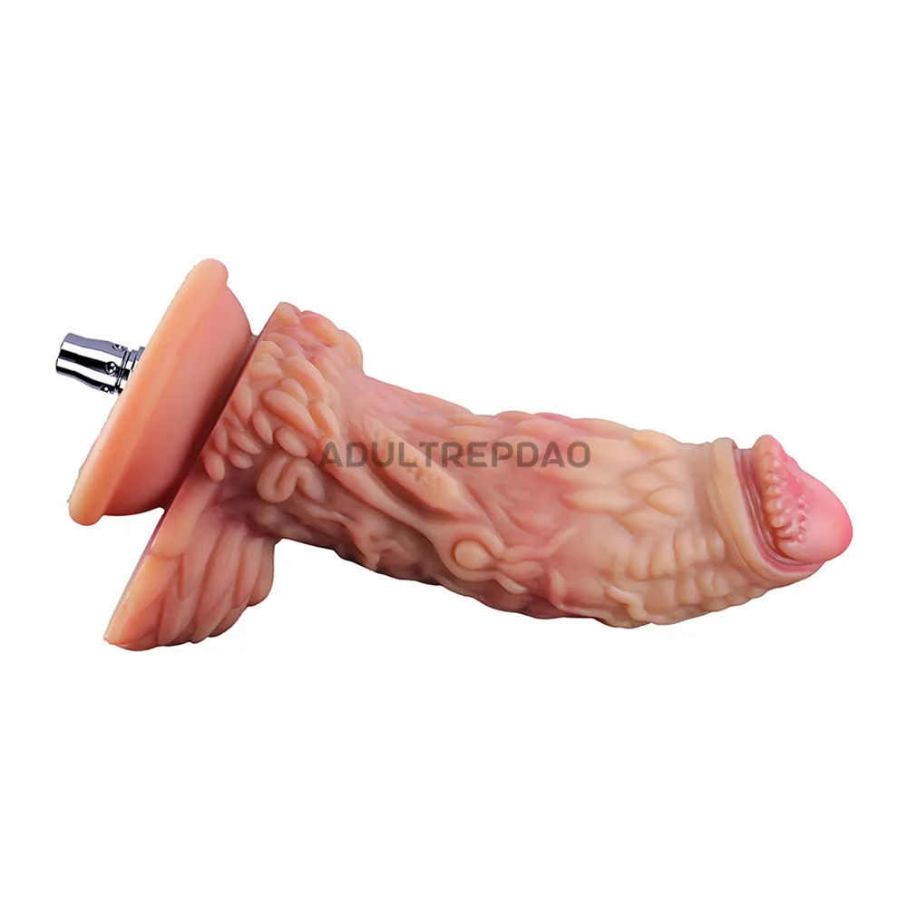 6.69-inch Dual Density Silicone Fantasy Dragon Dildo Attachment for Lustti Sex Machines