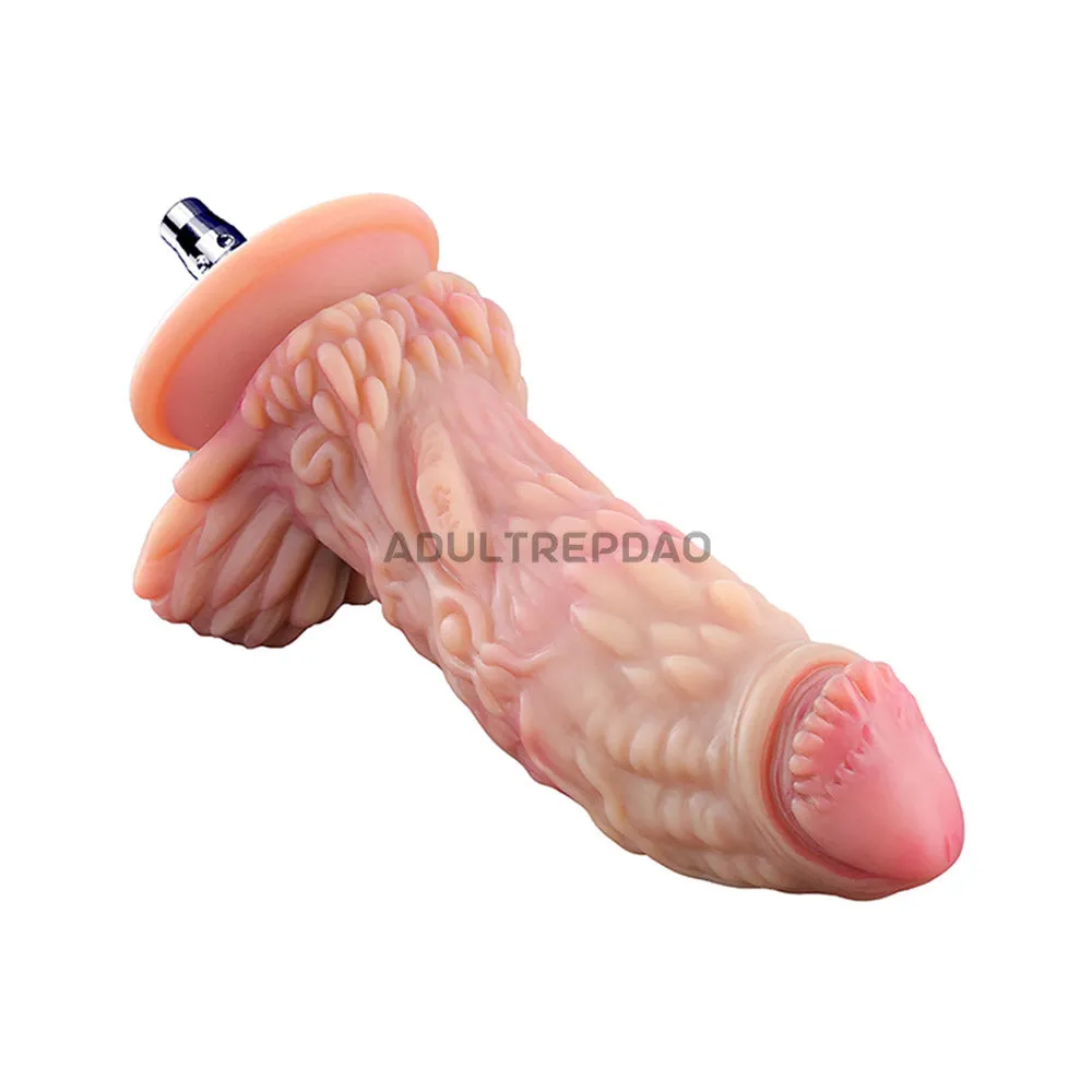 6.69-inch Dual Density Silicone Fantasy Dragon Dildo Attachment for Lustti Sex Machines