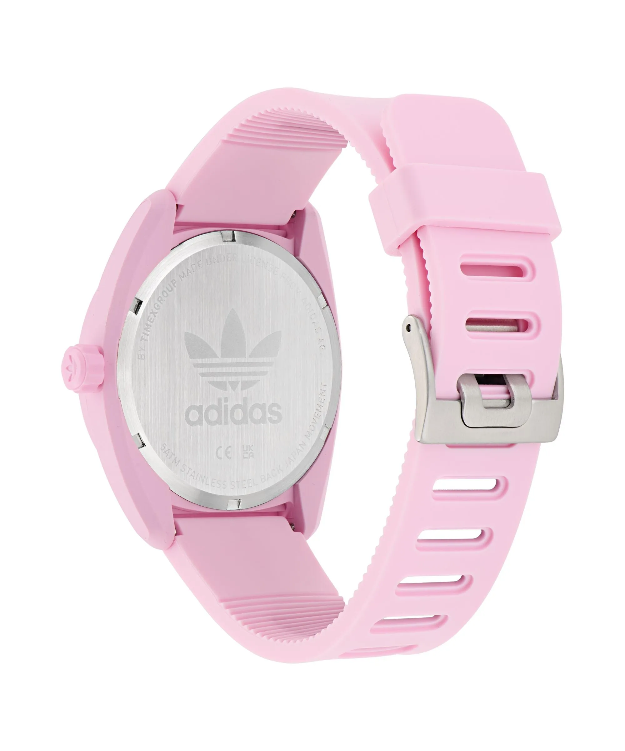 Adidas Project Three Pink Resin Strap Watch AOST24056