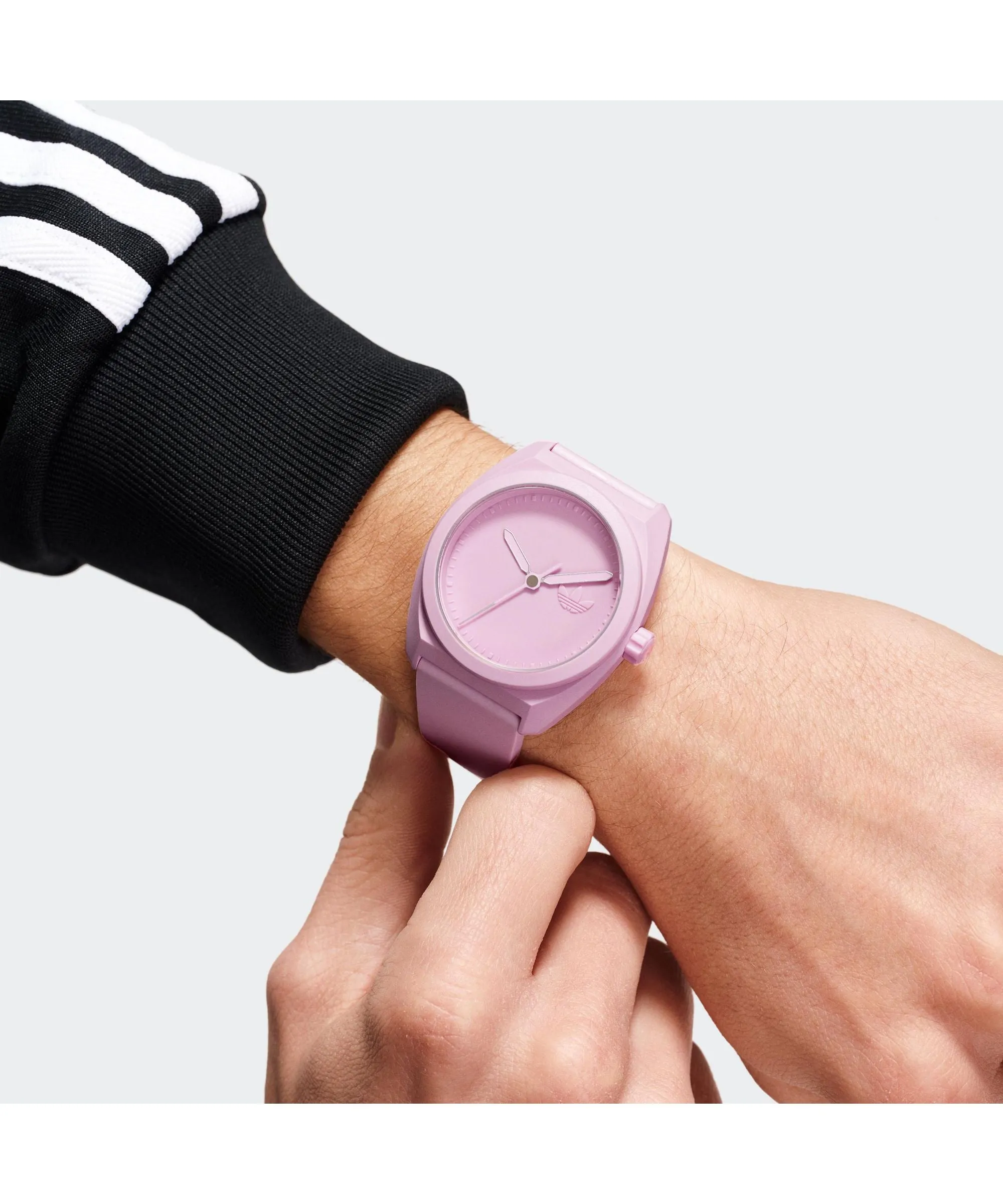 Adidas Project Three Pink Resin Strap Watch AOST24056