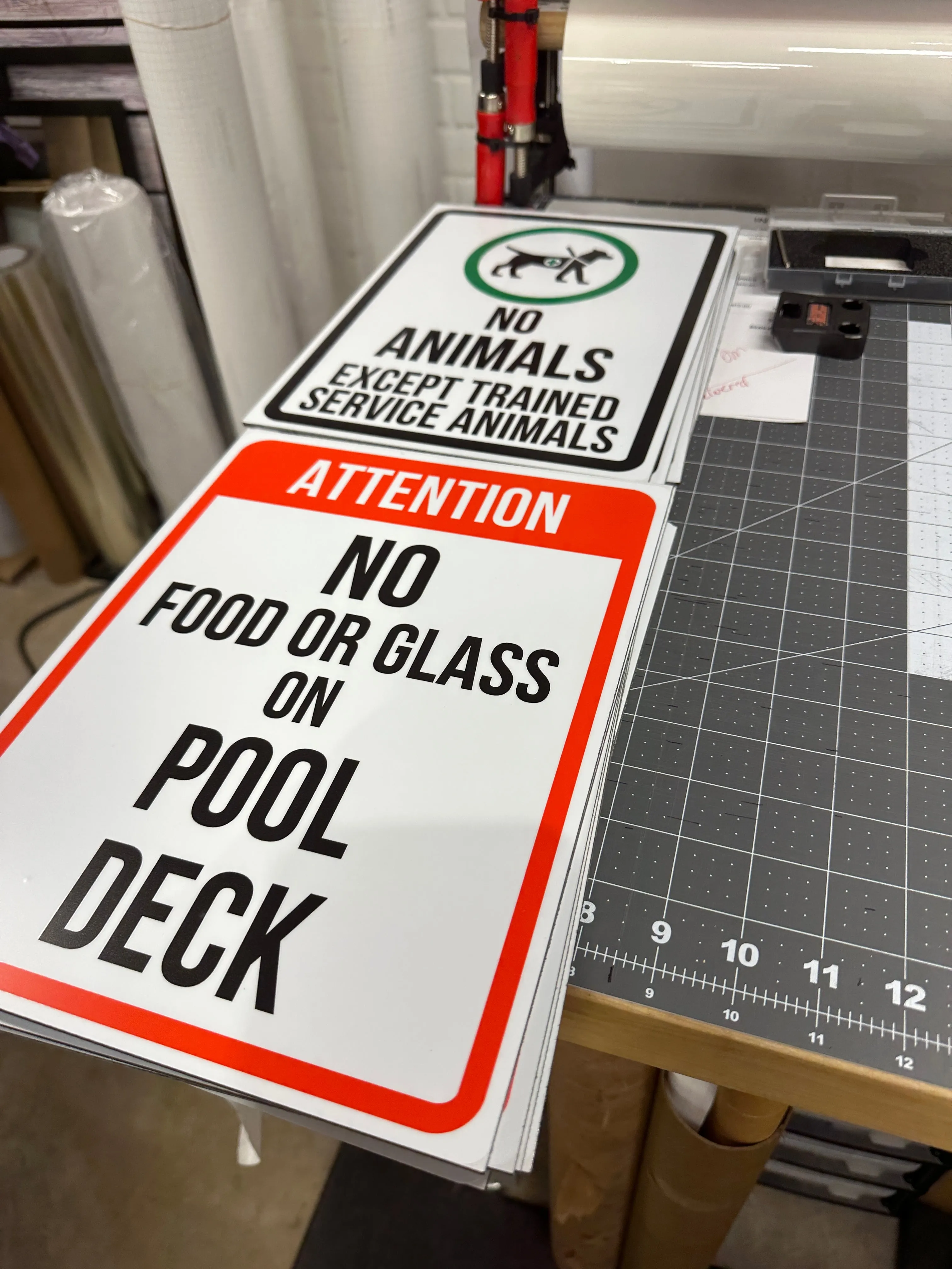 Aluminum Signage 8 x 12 inch Metal Sign