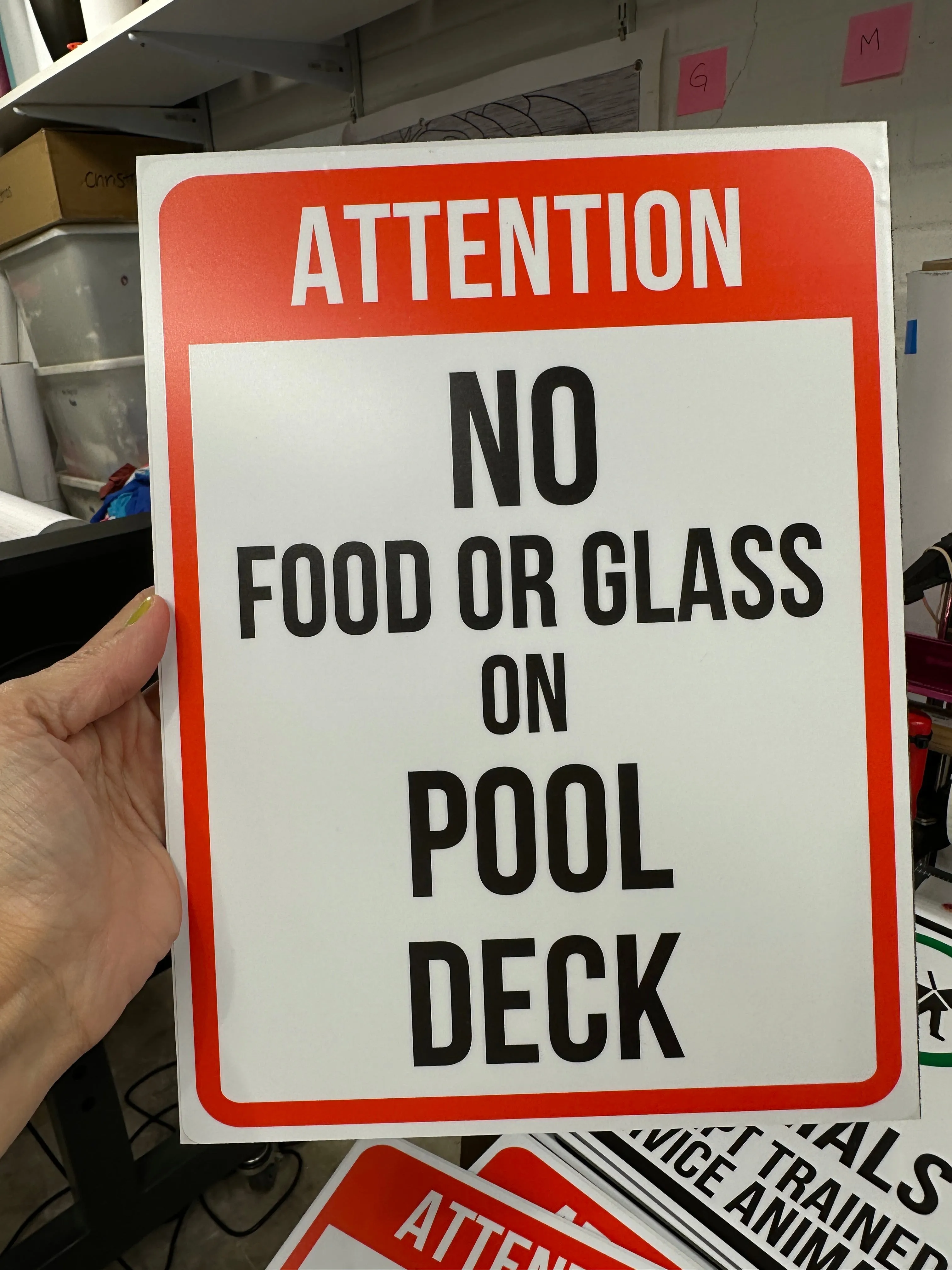 Aluminum Signage 8 x 12 inch Metal Sign