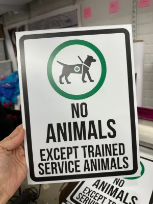 Aluminum Signage 8 x 12 inch Metal Sign