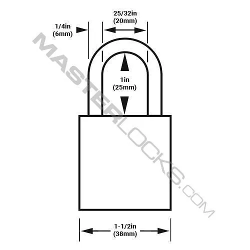 American Lock A1105PC Powder Coated Aluminum Padlock
