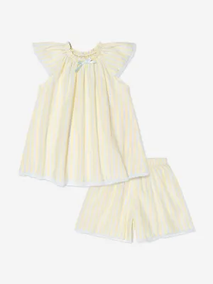 Amiki Children Girls Cotton Striped Pyjamas