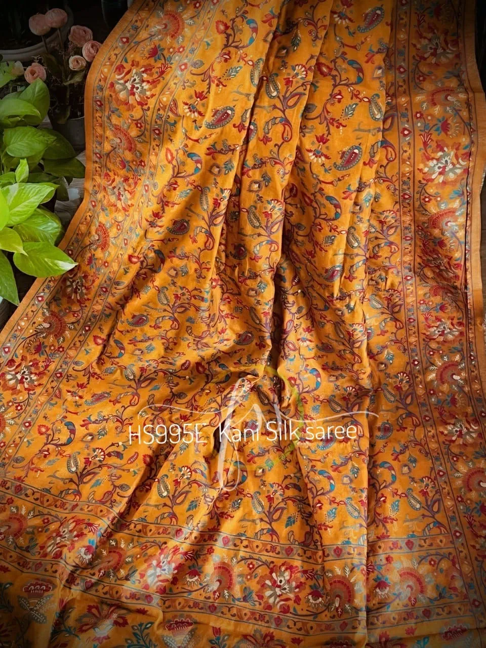 Artistic Kashmiri Kani saree traditional saree