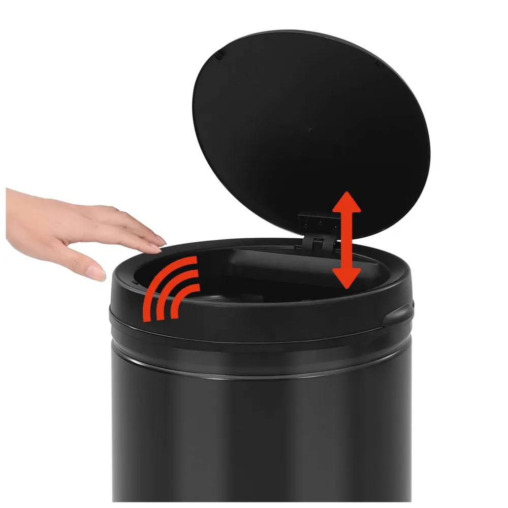 Automatic Sensor Dustbin Black 70L Carbon Steel