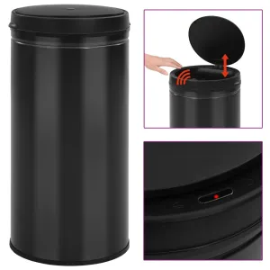 Automatic Sensor Dustbin Black 70L Carbon Steel