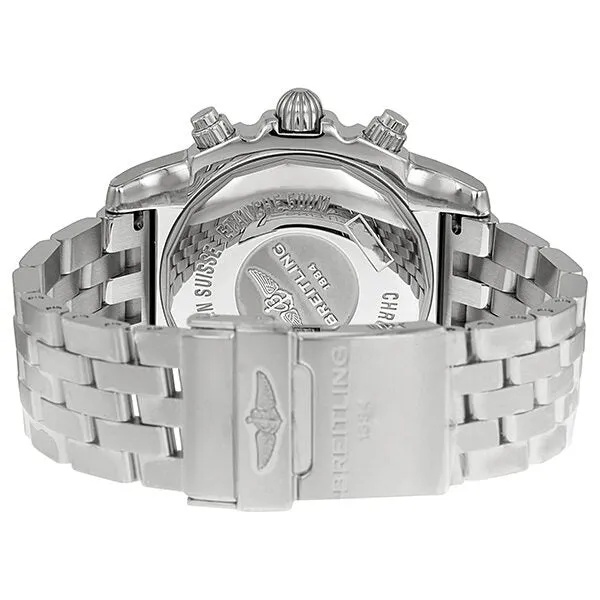 Breitling Chronomat 44 Mother of Pearl Dial Diamond Bezel Men's Watch AB011053-G686SS AB011053-G686-375A