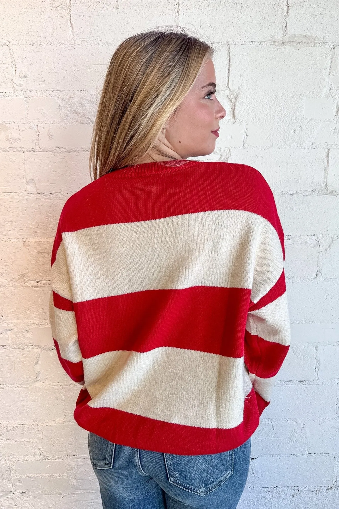 Candy Cane Lover Striped Sweater