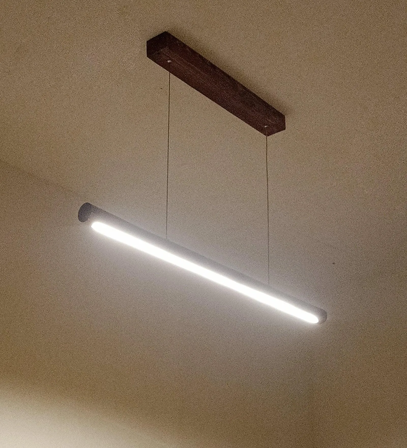 Cannula Brown Wooden Led Hanging Lamp | Pendant Light for Home Decor