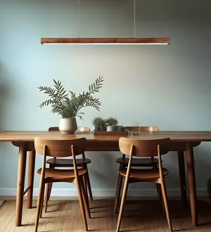 Cannula Brown Wooden Led Hanging Lamp | Pendant Light for Home Decor