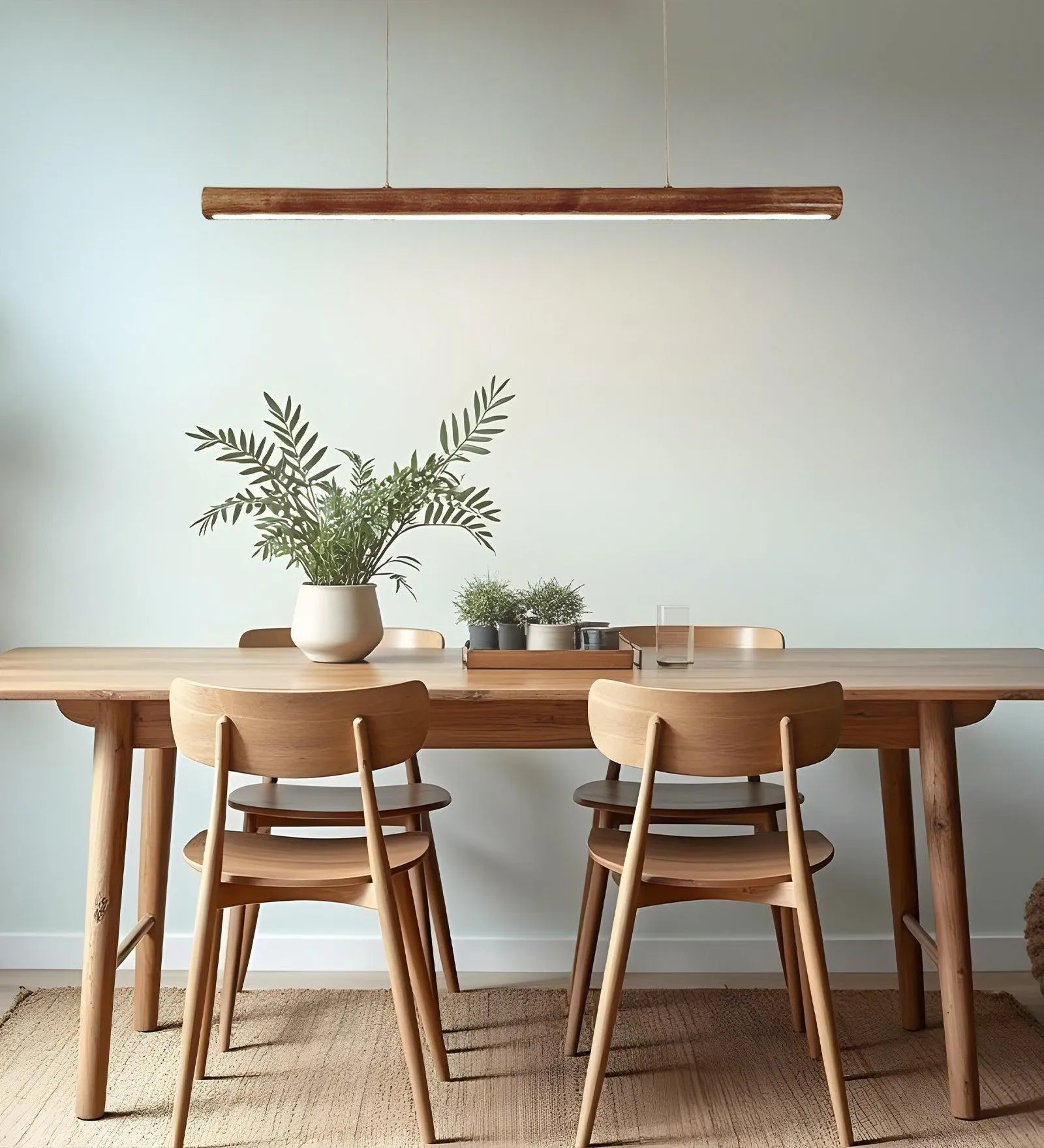Cannula Brown Wooden Led Hanging Lamp | Pendant Light for Home Decor