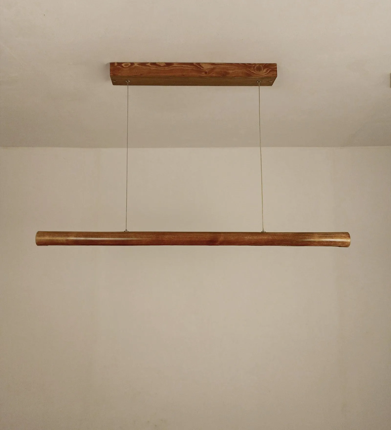 Cannula Brown Wooden Led Hanging Lamp | Pendant Light for Home Decor