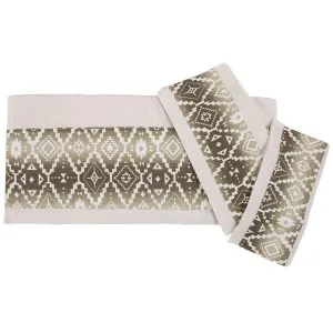 Chalet Aztec 3-PC Bath Towel Set, Cream