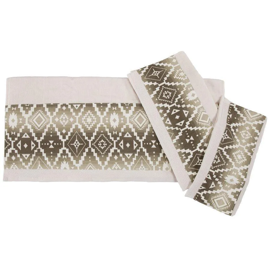 Chalet Aztec 3-PC Bath Towel Set, Cream