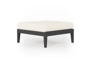 Charcoal Aluminum Outdoor Ottoman