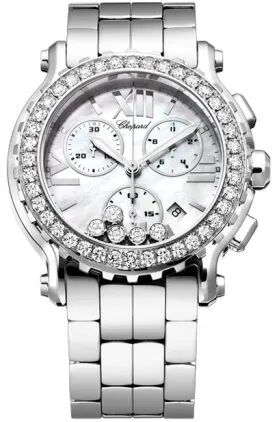 Chopard Happy Sport Mother of Pearl Chronograph Dial Men's Watch 288506-2005 28/8506-2005