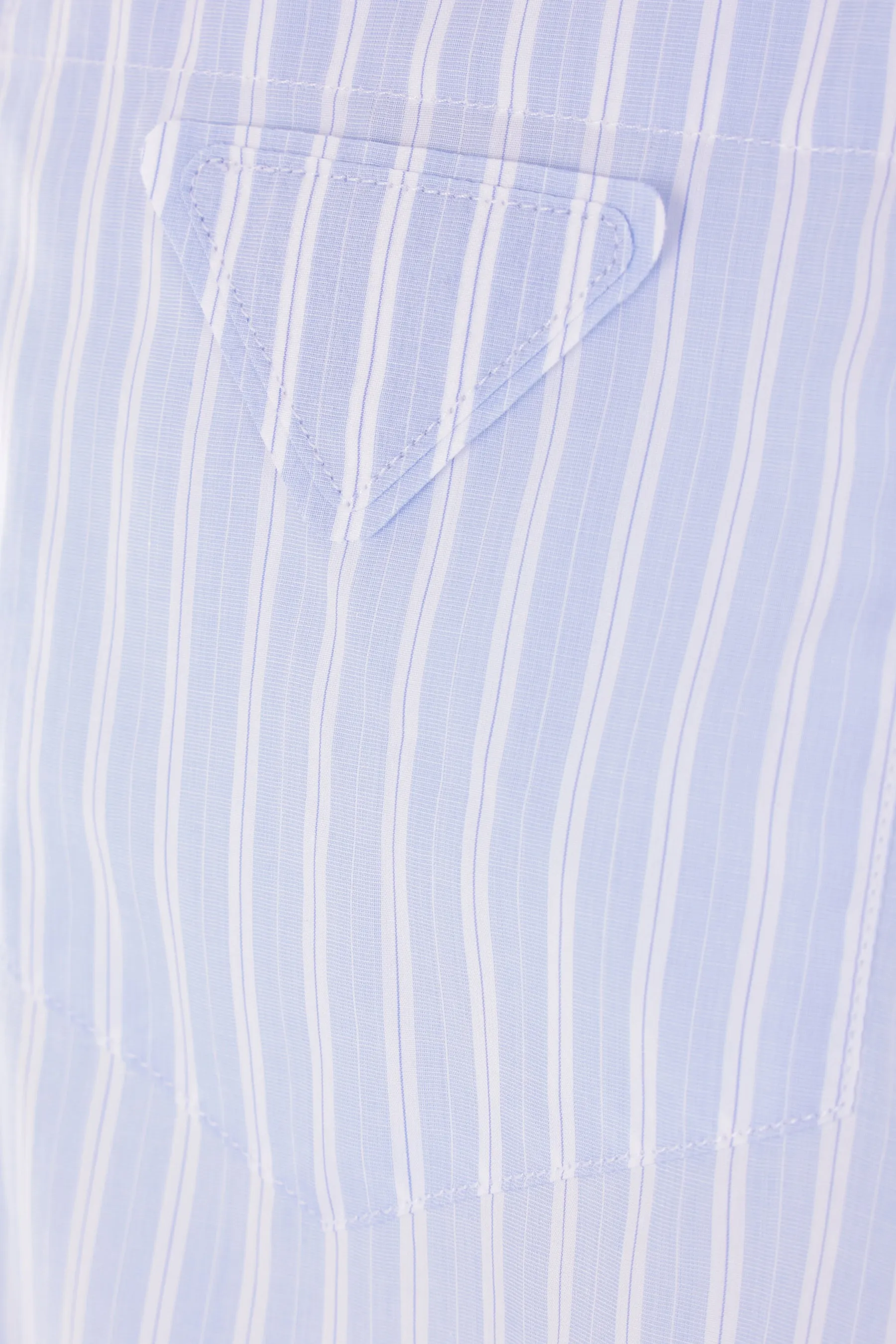 Classic Striped Poplin Button-Down Shirt
