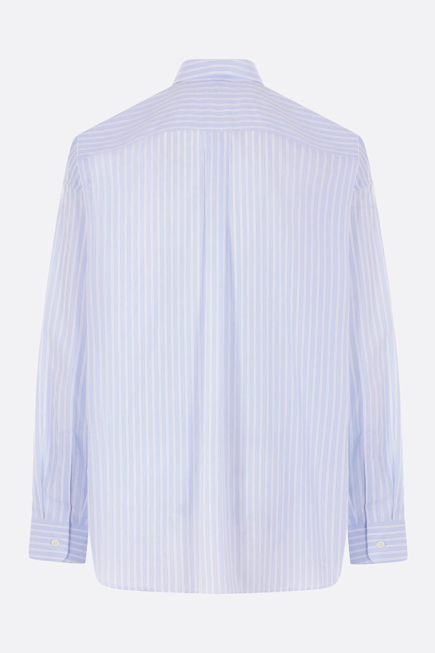 Classic Striped Poplin Button-Down Shirt