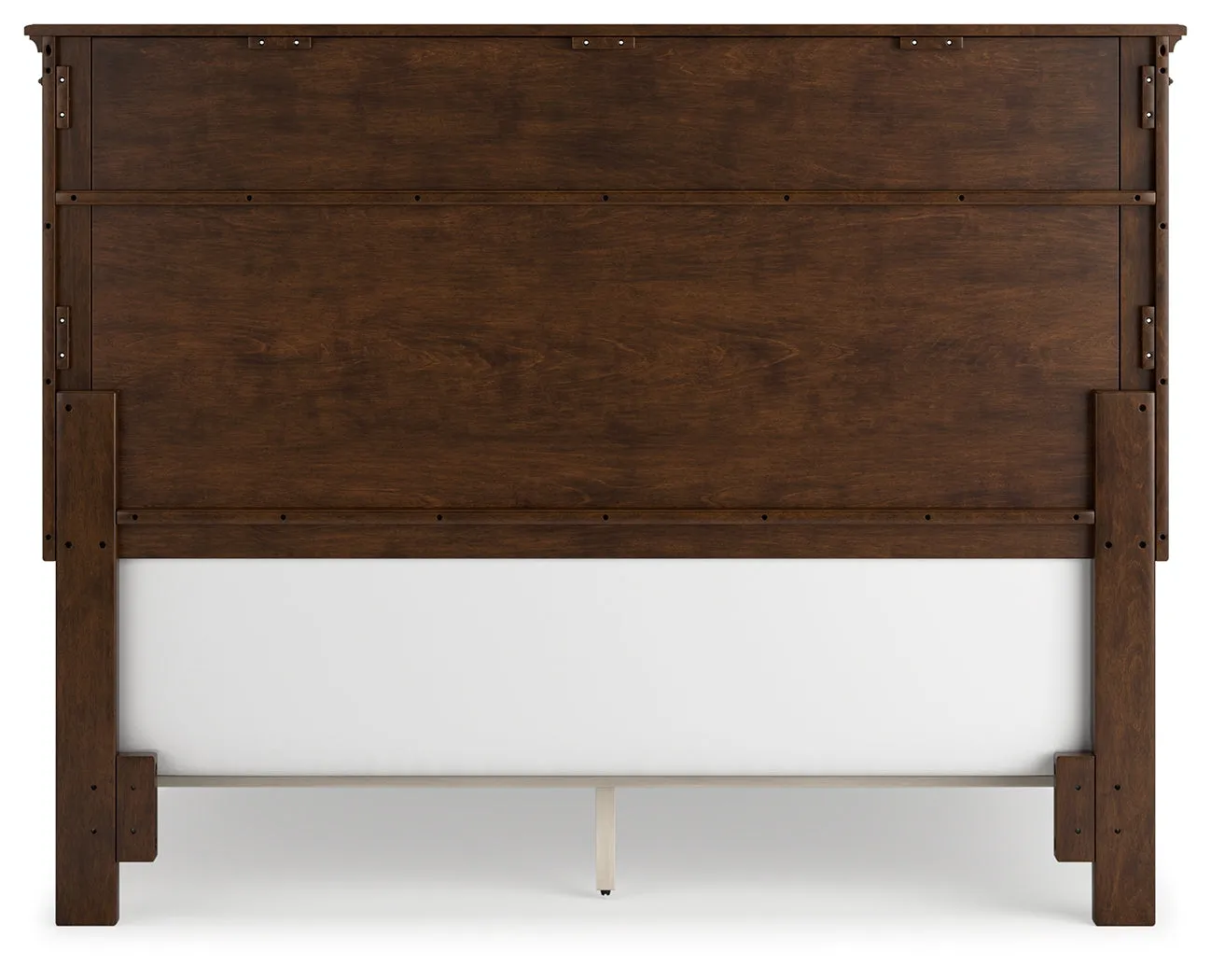 Danabrin Queen Panel Bed with Mirrored Dresser and 2 Nightstands in Brown