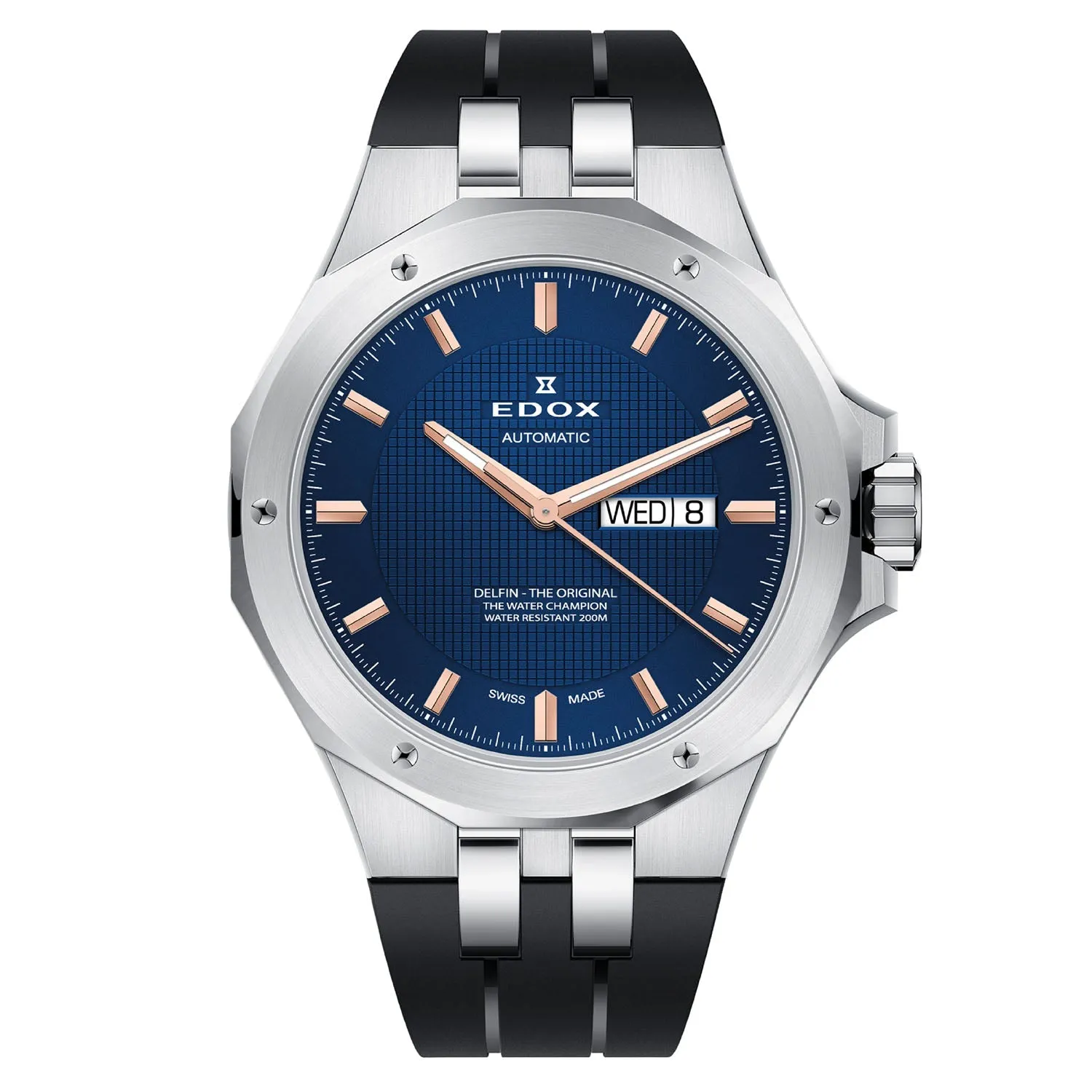 Edox Delfin The Original Day Date Automatic Men's Watch 880053CABUIR