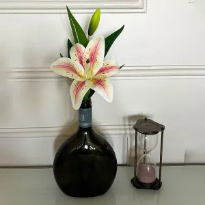Faux Everlasting Lily Flower Stick - Beige