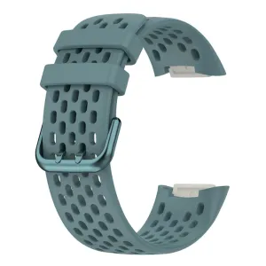 Fitbit Charge 5 silicone breathable watch strap - Blue
