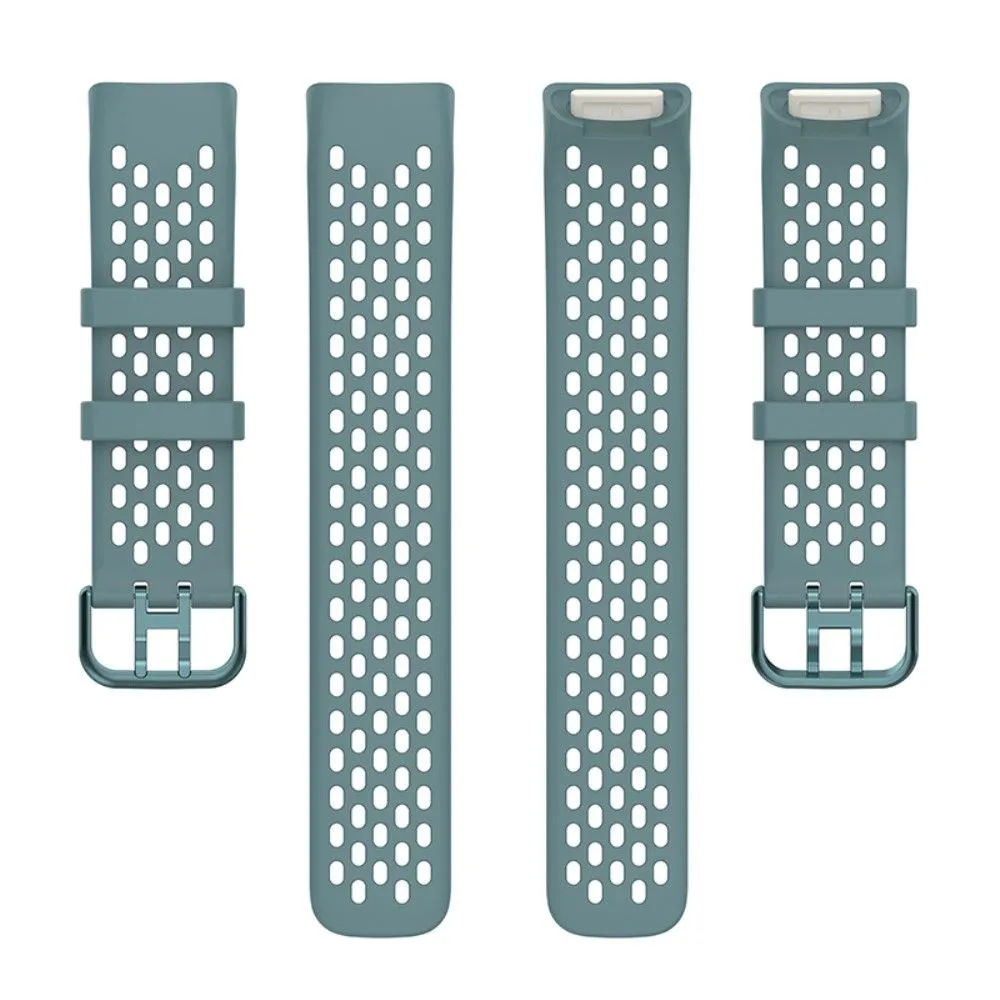 Fitbit Charge 5 silicone breathable watch strap - Blue