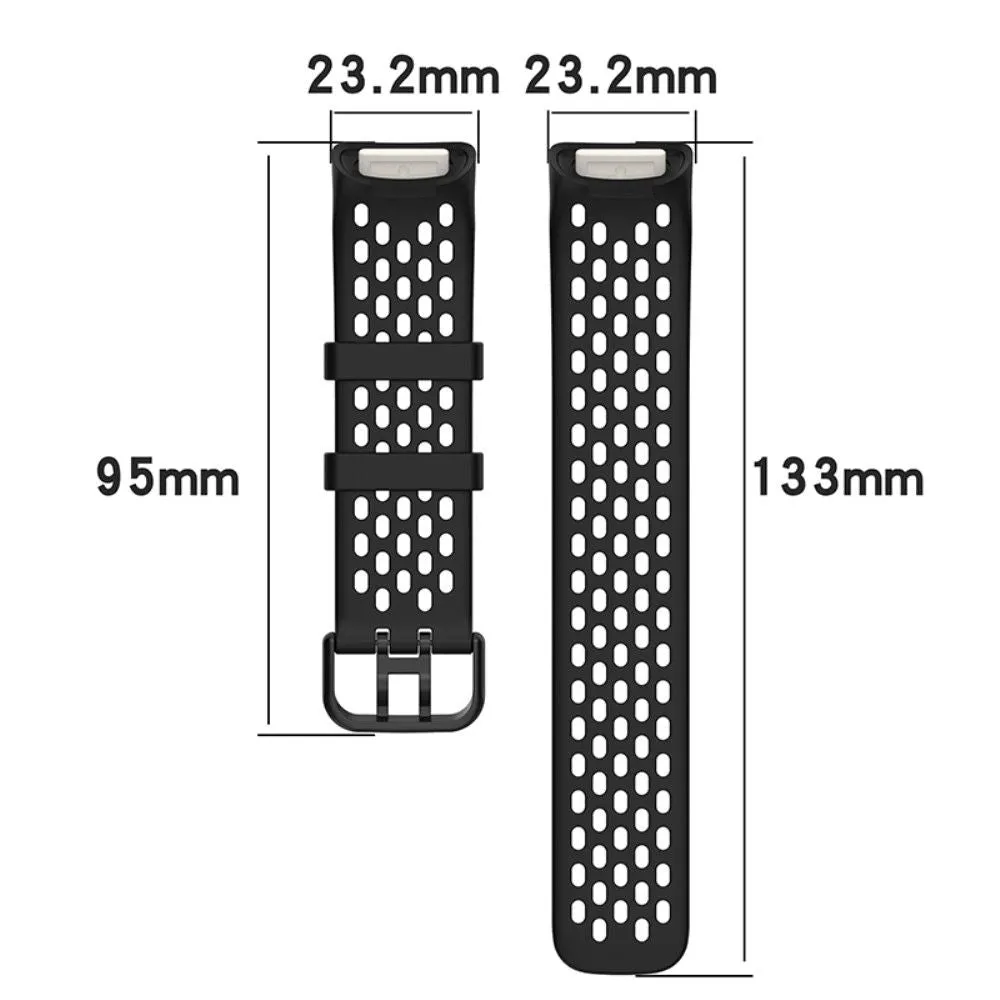 Fitbit Charge 5 silicone breathable watch strap - Blue