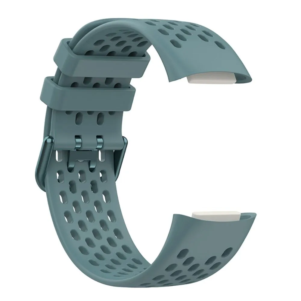 Fitbit Charge 5 silicone breathable watch strap - Blue