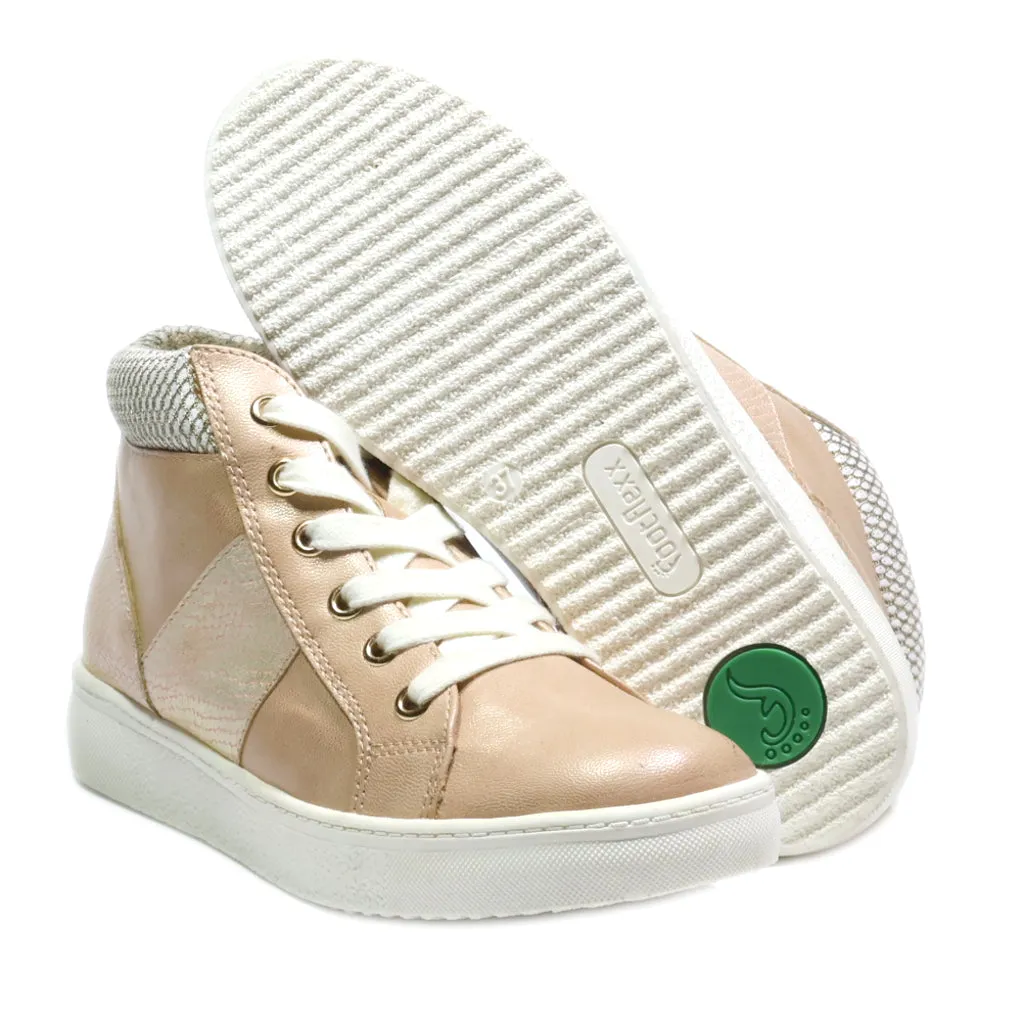 Footflexx Ankle Boots Leather Beige Colour For Women
