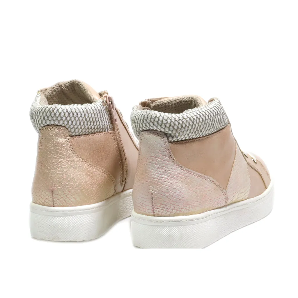 Footflexx Ankle Boots Leather Beige Colour For Women