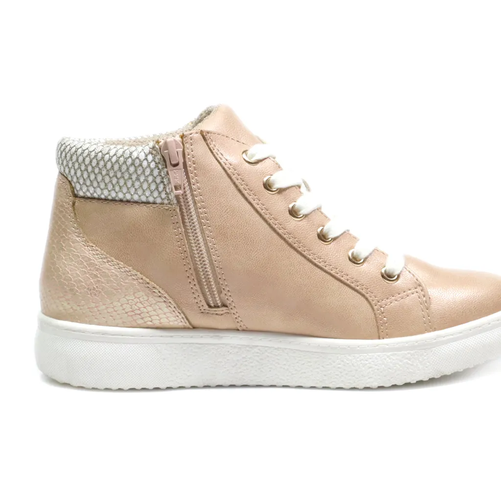 Footflexx Ankle Boots Leather Beige Colour For Women