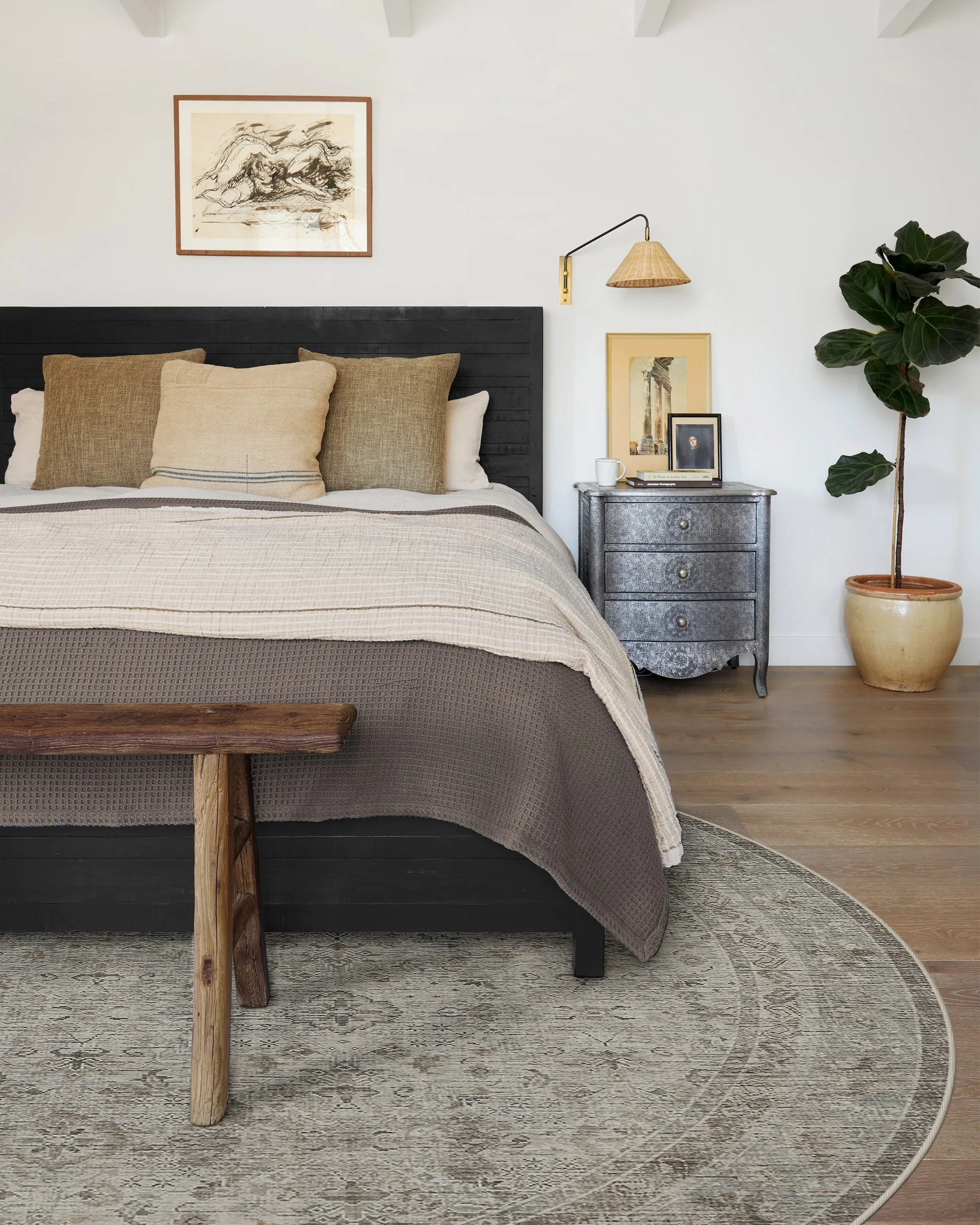 Frances Stone Grey Tufted Rug