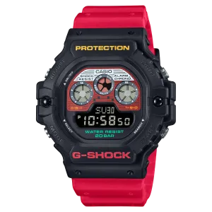 G-Shock Digital 5900 Series Red Resin Band Watch DW5900MT-1A4
