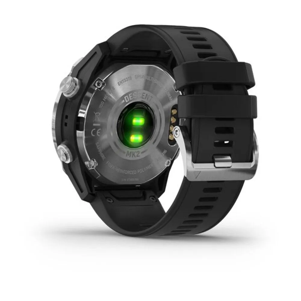 Garmin Descent Mk2 Black Band Stainless Steel Watch - 010-02132-00