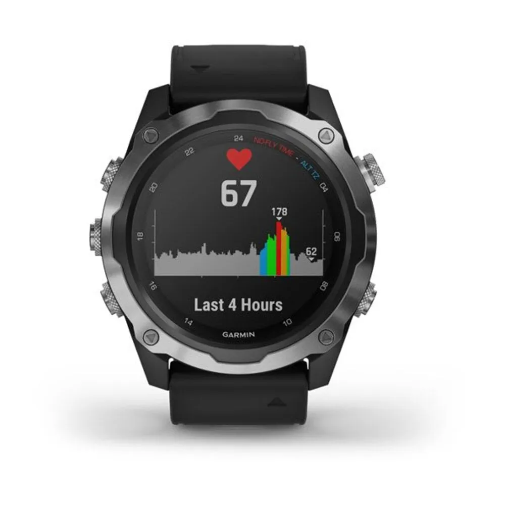 Garmin Descent Mk2 Black Band Stainless Steel Watch - 010-02132-00