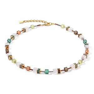 GeoCUBE® Iconic Nature necklace brown-white