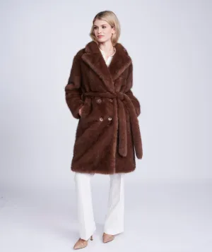 Gianella Coat - Brown