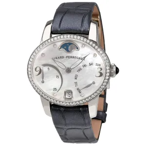 Girard Perregaux Cats Eye Mother of Pearl Diamond 18K White Gold Automatic Ladies Watch 80485D53A761-KK7A