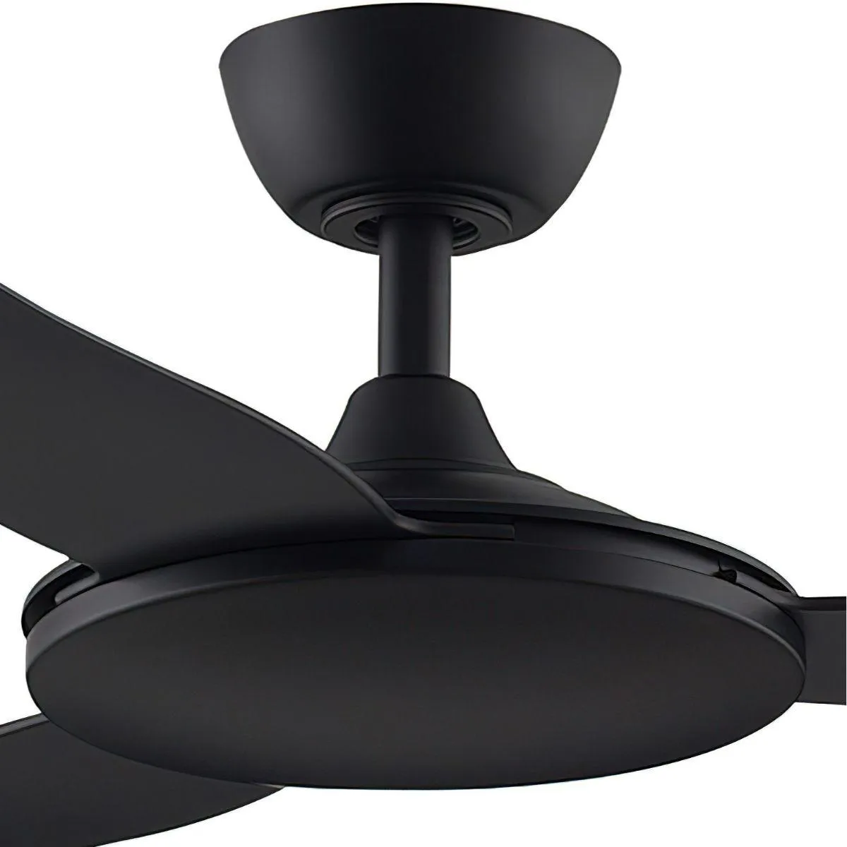 GlideAire 52 Inch Black Modern Smart Ceiling Fan with Remote