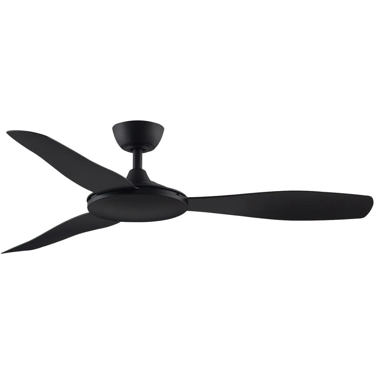 GlideAire 52 Inch Black Modern Smart Ceiling Fan with Remote