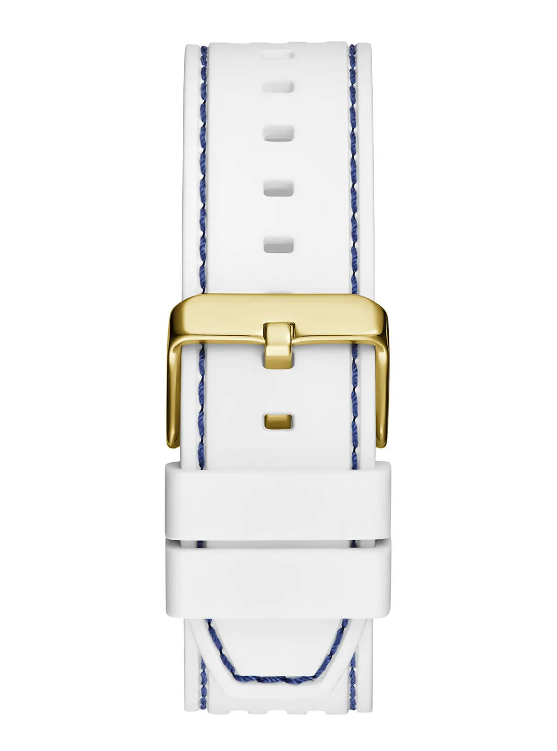 Gold Phoenix Blue Rectangle Silicone Watch