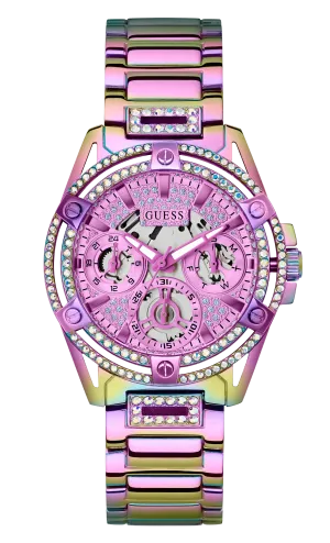 Guess Women's 40mm Purple PVD Quartz Watch GW0464L4