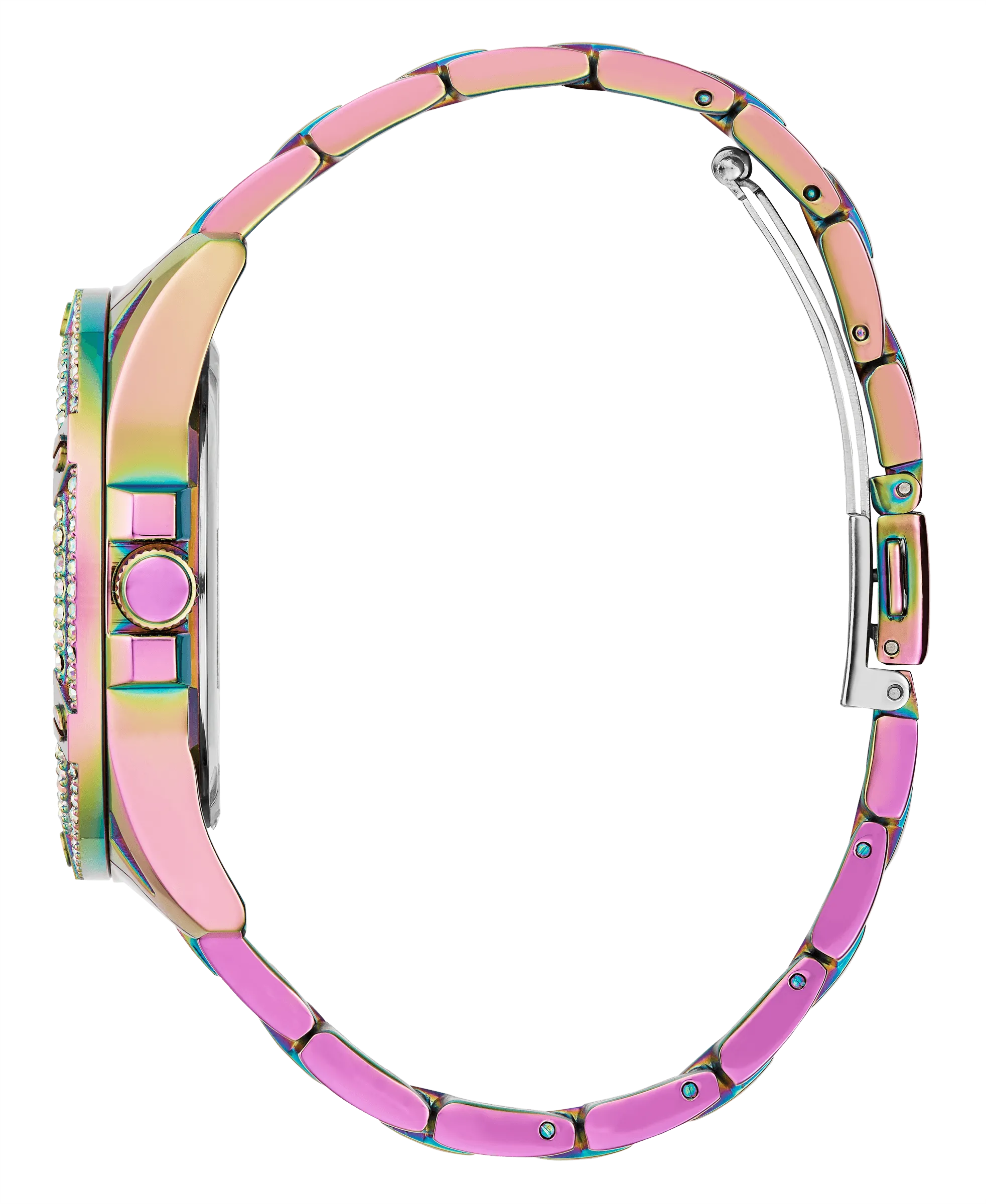 Guess Women's 40mm Purple PVD Quartz Watch GW0464L4