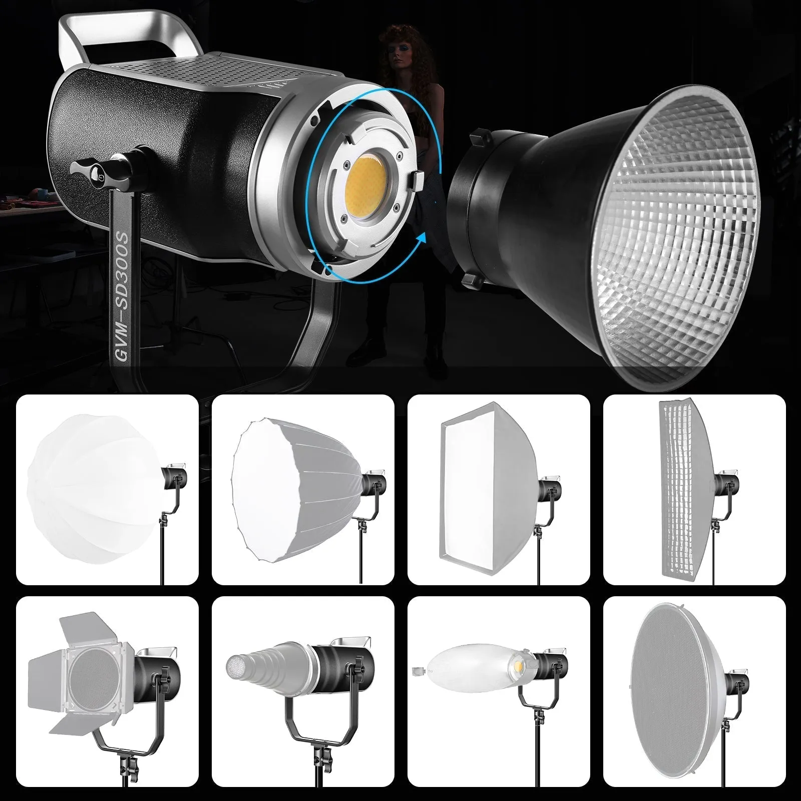 GVM-SD300S Daylight High Power LED Spotlight Daylight